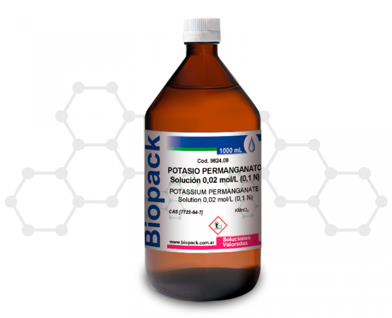 POTASIO PERMANGANATO Solución 0,1 N x 1000 ml BIOPACK