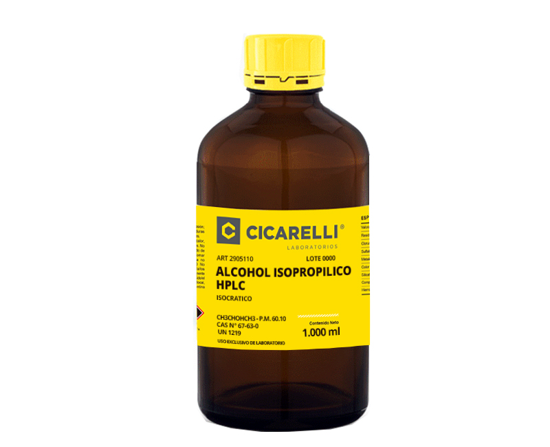 Alcohol Isopropílico,Presentacion de 1 L 